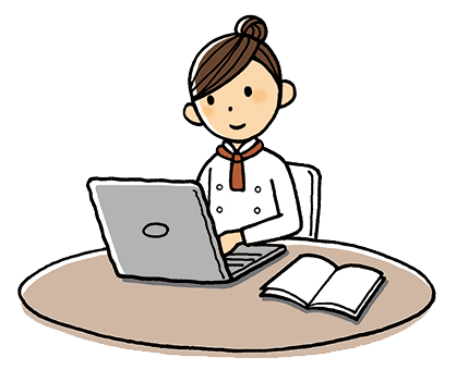 パソコンで受講する受講者